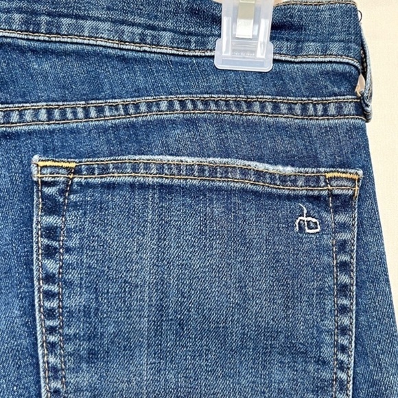 Rag & Bone Dre Skinny Boyfriend Distressed Jean with Raw Hem Size 26 - Picture 6 of 10
